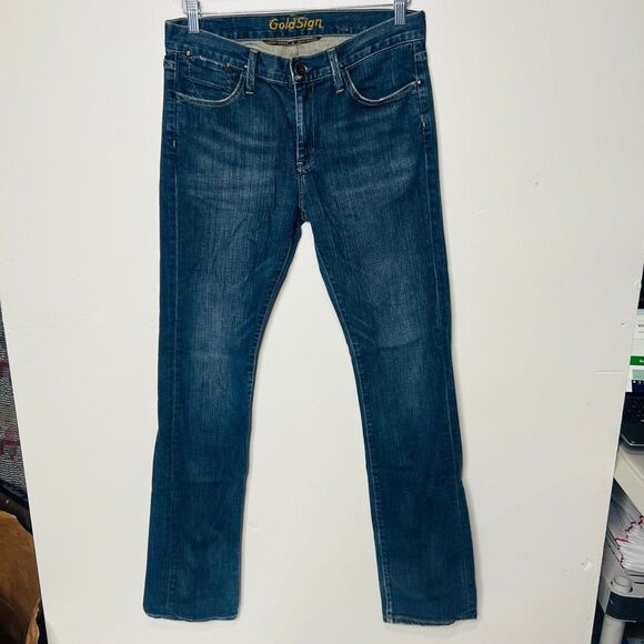 Goldsign Jeans Straight Leg Sz 31 - Picture 1 of 12